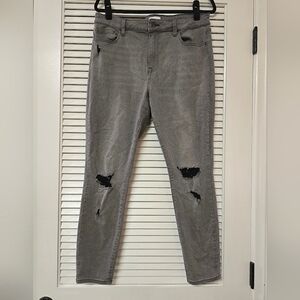 Pistola - (Plus-Size) Grey & Black Distressed Stretch Jeans With Pockets